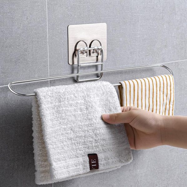 

towel racks stainless steel bar , perforated wall mounted rack,towel hanger space saving for bathroom, kitchen