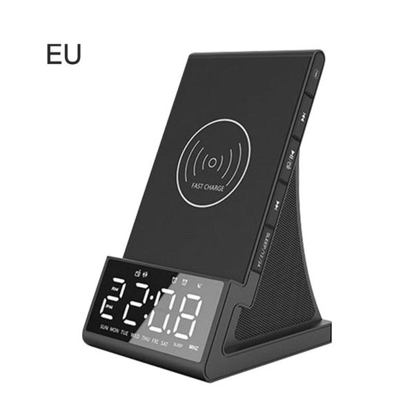 

desk & table clocks alarm clock bluetooth speaker led radio multifunction stand usb station deskelectronic smart digital wireless phone