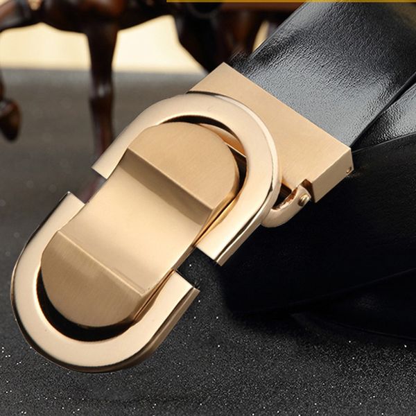 

smooth head, pure cow leather belt, men's plate buckle belt, Black;brown