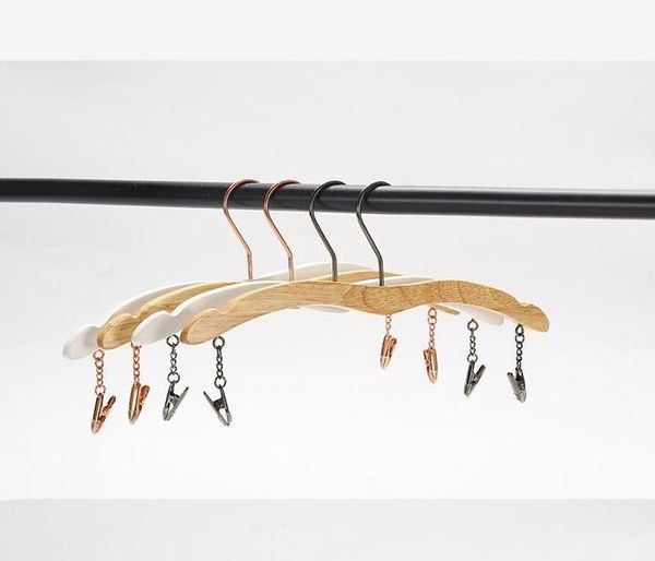 

clothing & wardrobe storage solid wood ladies inner hanger non-slip seamless oak underwear clip bra and panty clipwholesalewholesale