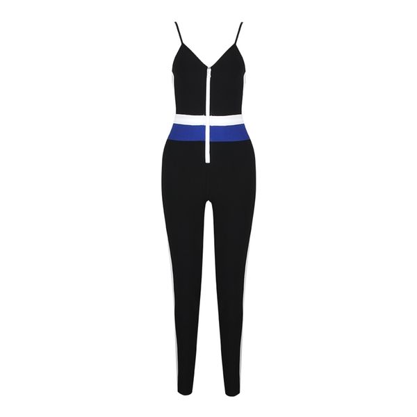 

jumpsuit women bodysuit overalls for combinaison summer jumsuit 210515, Black;white