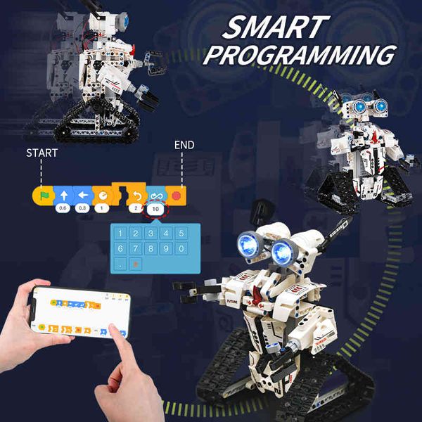

forange technic rc robot inventor building blocks creator programmatic remote control intelligent car brick toys for children q1214