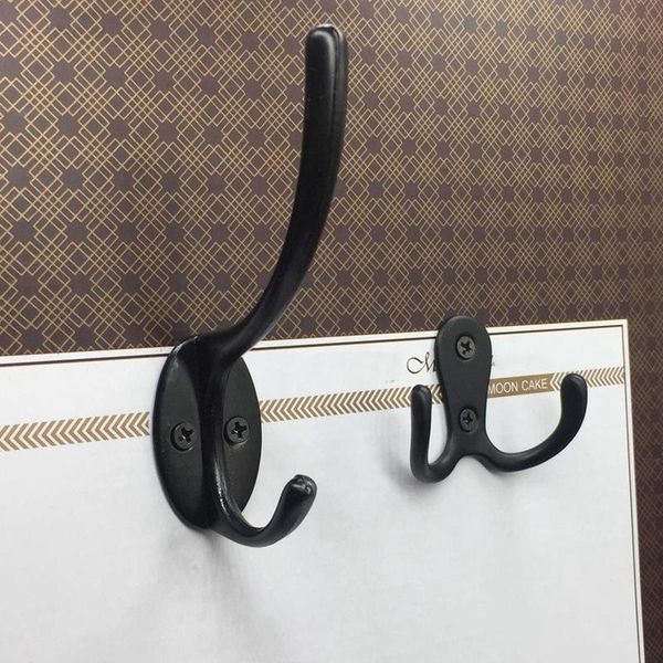 

pieces double prong robe hook cloth hanger and 10 heavy duty dual coat hooks wall mounted with screws & rails