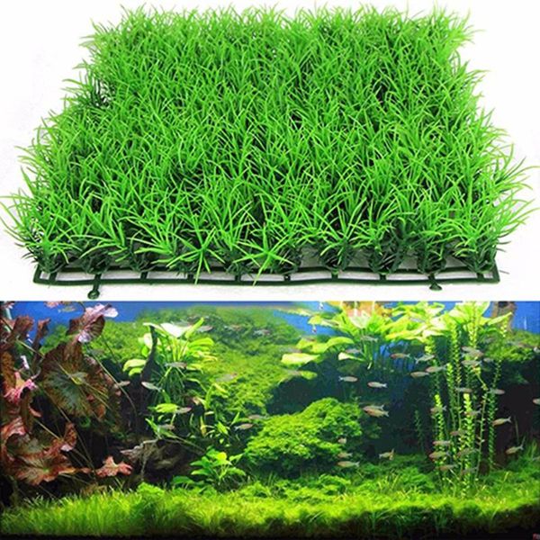 

decorations aquatic aquarium fish tank landscape decoration eco-friendly artificial plastic green water grass plant lawn ornament