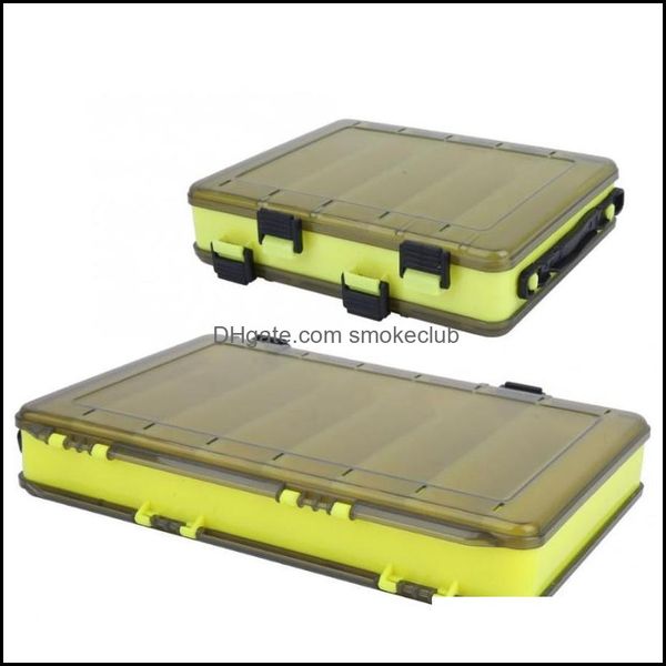

fishing sports & outdoorsfishing aessories double-side tackle box wood shrimp tools case bait lure storage mtiple compartment large tool dro