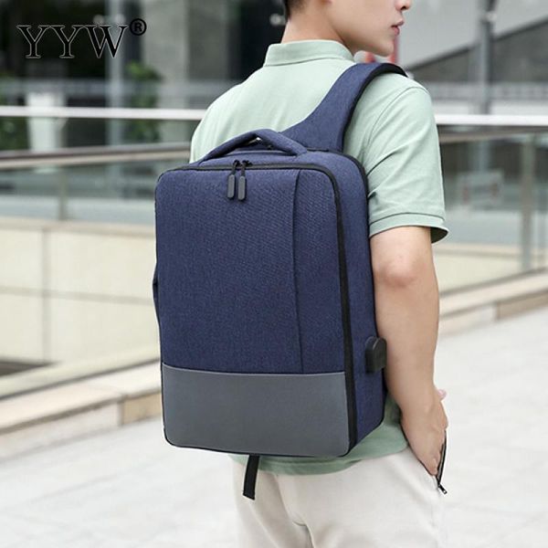 

backpack 2021 fashion large business men usb lapbackpacks school bags male bag teenager girl waterproof nylon backbag