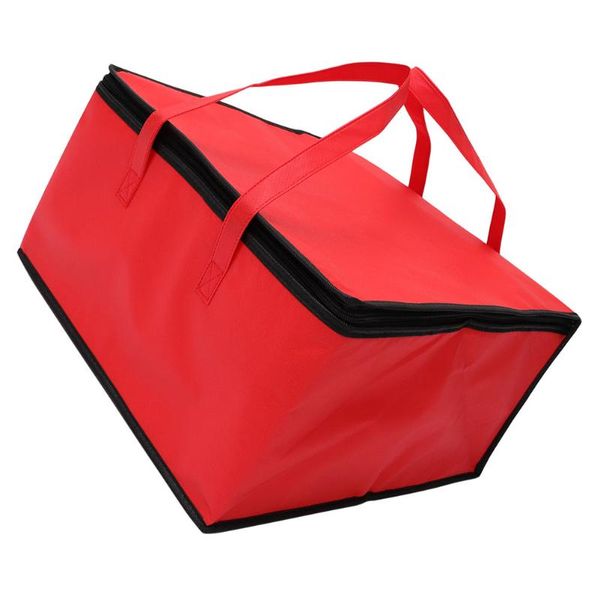 

storage bags 1pc convenient insulation bag practical picnic reusable cooler (red)