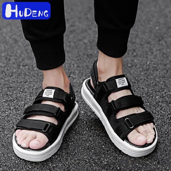 

sandals 2021 beach men summer outdoor fashion casual shoes slippers slides male zapatos size14 48 12 13 47 46, Black