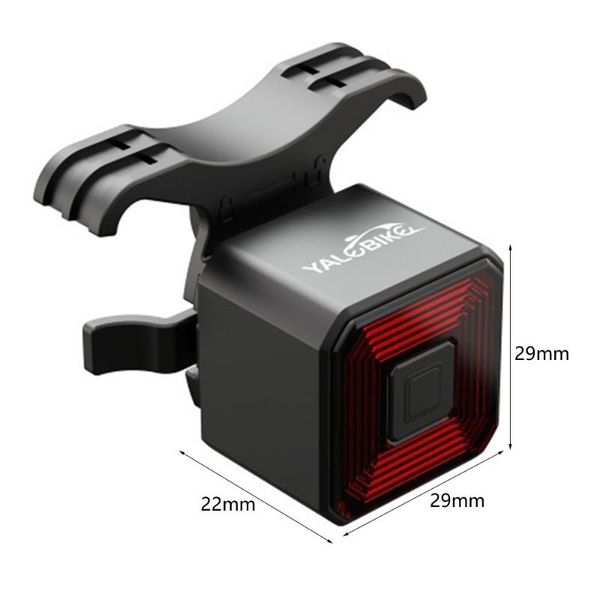 

bike lights yalebike smart tail light intelligent led brake sensor bicycle usb rechargeable mtb taillight