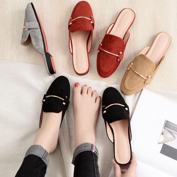

slippers 2021 in the spring designer outdoorshoes woman mules platform sandalias de verano para mujer zapatos calzado, Black