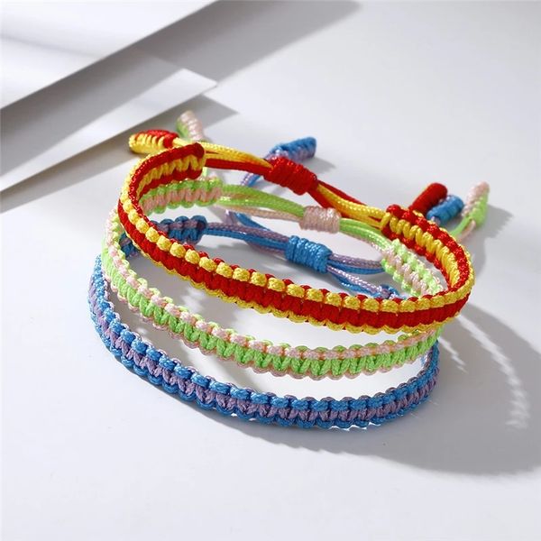 

charm braided bracelet multi color tibetan buddhist lucky handmade knots rope bracelets bangles for women jewelry friends gifts, Golden;silver