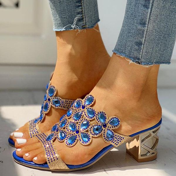 

sandals summer women slipper crystal peep toe print bohemian casual shoes beach ladies platform mules sandalias de mujer, Black