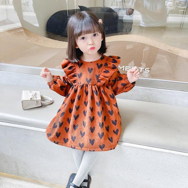 

girl's dresses 01j4931, Red;yellow