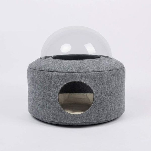 

cat beds & furniture pet bed felt cats sleeping fence kennel mat space design star vacant puppy warm winter sleep deep house cage