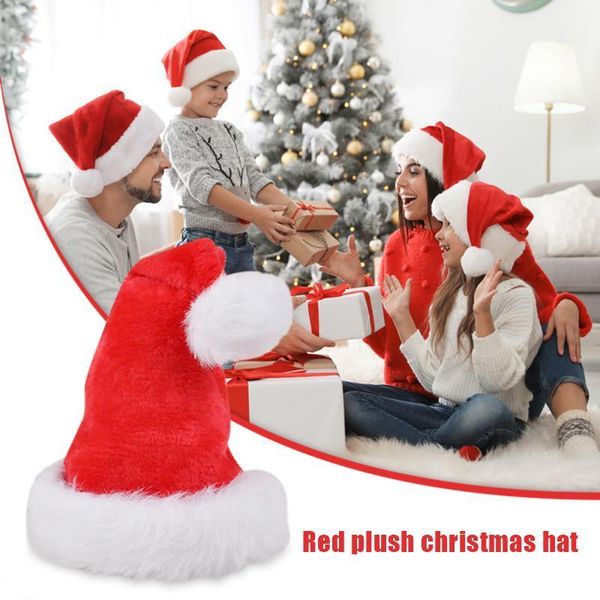 

christmas decorations santa claus red hats for children xmas decor year's gifts home party supplies