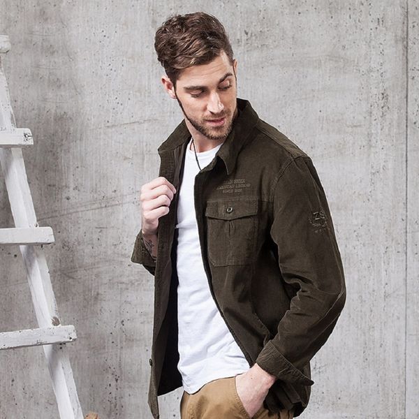 

men's casual shirts military style army fashionable sleeve long veet male plaid shirt british cotton flannel upper garment 3ml6, White;black