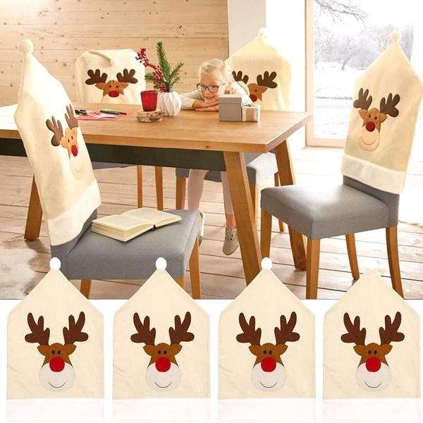 

christmas chair cover elk decoration 50x60cmcm home covers