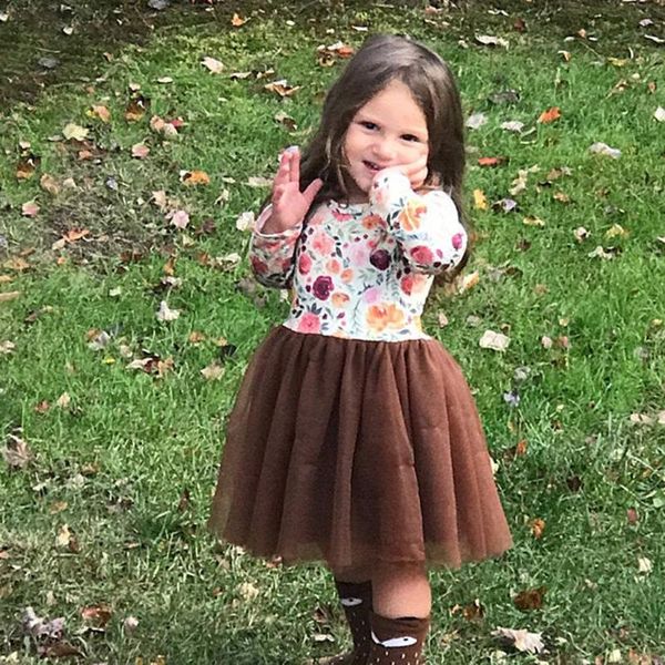 

40# toddler kids baby girls dress floral party wedding bridesmaid tulle lace dresses summer short sleeve princess girl's, Red;yellow