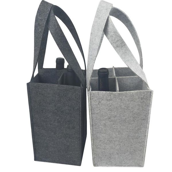 

gift wrap felt bag wine holder beer bottle shopping tote carrier