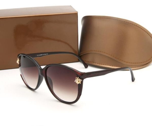 

2022 fashion glasses sunglasses designer men's women's brown glasses black dark 55mm lenses 7735, White;black
