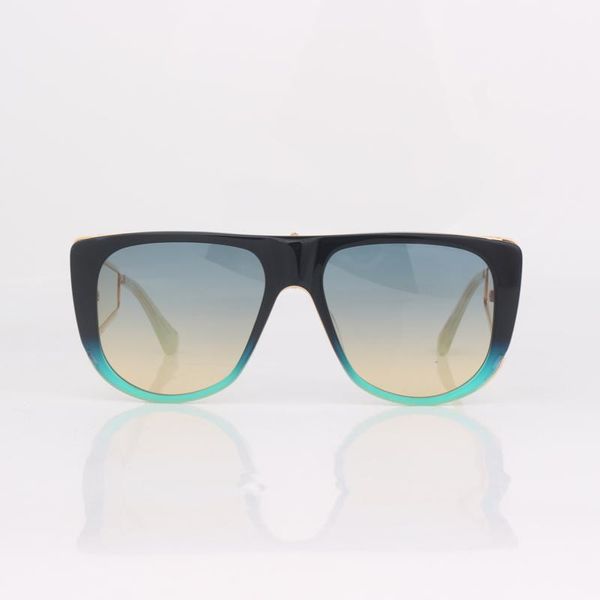 

sunglasses half green flat for men clear side temples, White;black