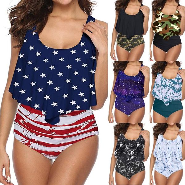 

women's swimwear plus size bikini women 2021 push up swimsuit high waist set brazilian bathing suit swimming biquini, White;black