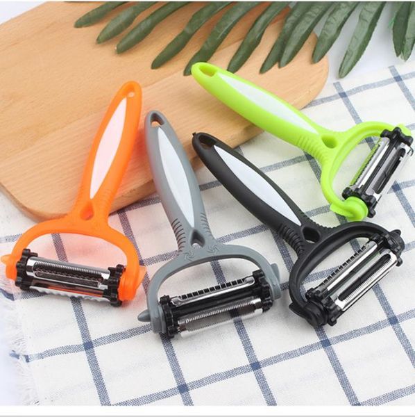 3 in 1 pelapatate multifunzionale utensile da cucina rotante a 360 gradi verdura frutta patate pelapatate grattugia rapa affettatrice melone gadget