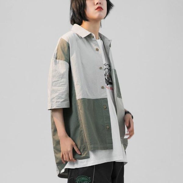 

women's blouses & shirts 2021 arriva blouse women vintage oversized harajuku plaid shirt button up retro long feminina blusa, White