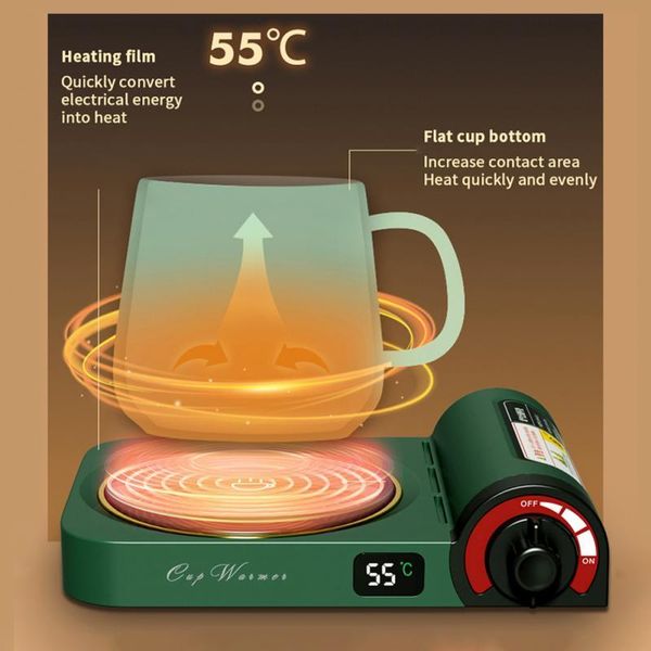 

smart home control heating pad warmer coffee milk beverage mug mat intelligent constant temperature usb charge kitchen accessories