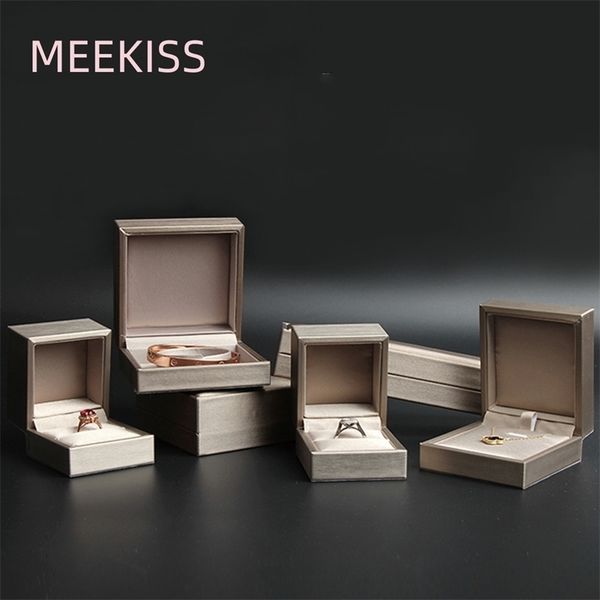 

jewelry box satin cloth jewelry display holder with detachable lid ring box gift necklace 211105, Black