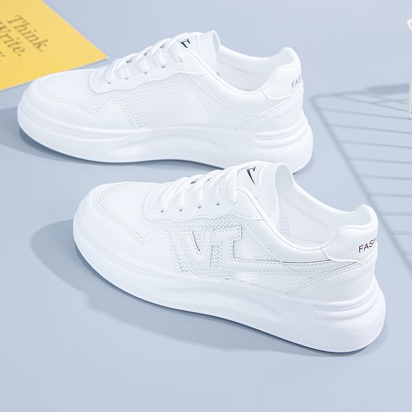 

summer white shoes's sneakers mesh breather leather women low trainers skateboarding shoes fashion casual sports shoe factory wholesal, Black