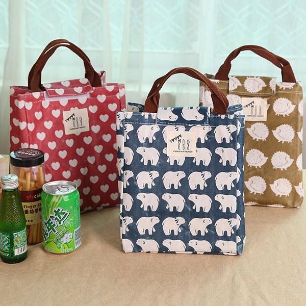 

storage bottles & jars waterproof canvas insulated lunch box thermal bag