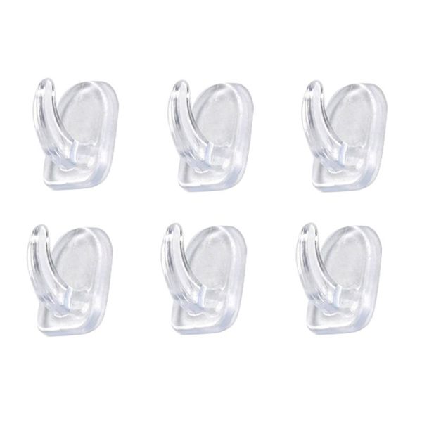 

6pcs self adhesive seamless pvc reusable transparent punch kitchen bathroom wall hook home easy install waterproof ceiling hooks & rail