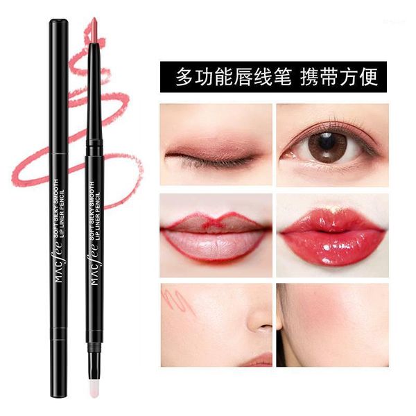 

macfee soft silky smooth lip liner pencil double head design makeup1