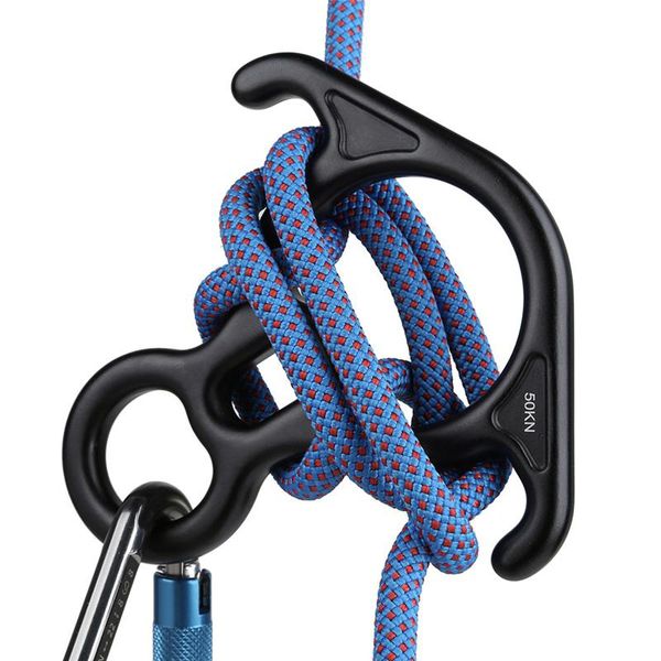 

cords, slings and webbing outdoor rock climbing 8 word ring durable horn hoop abseiling device downhill slow down descender accessories equi