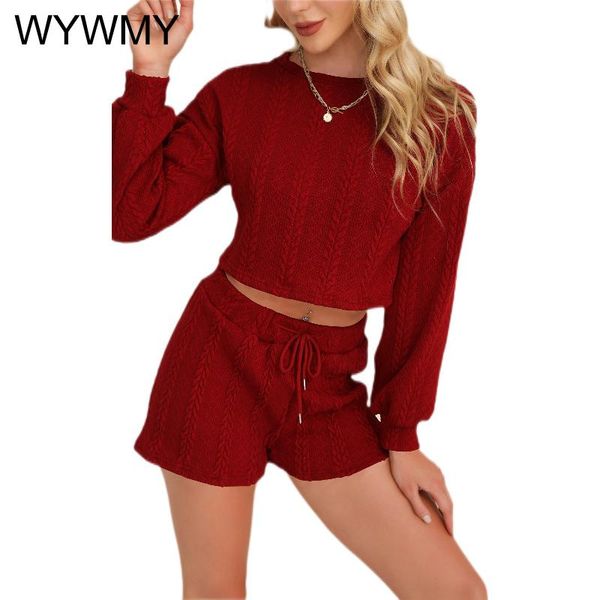 

women's tracksuits 2021 autumn winter sweater suits fashion clothing leisure long sleeve + shorts 2pcs sets home wear, Gray