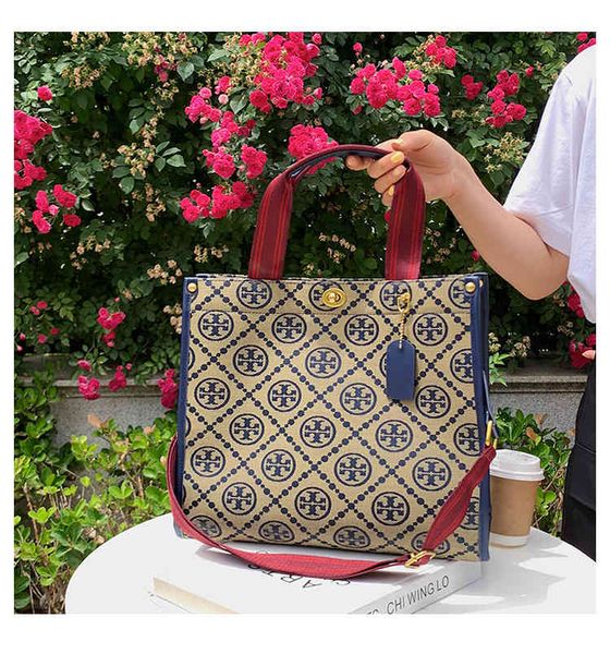 

luxury handbags 2021 new portable canvas women's bag single shoulder crossbody printed letter college student tote bag