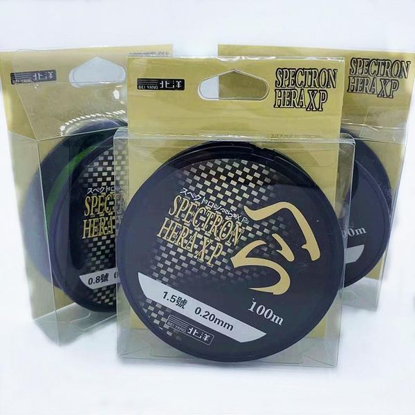 

the 100m fluorocarbon-coated nylon fishing linei is super abrasion resistant for freshwater and saltwater equipment braid line