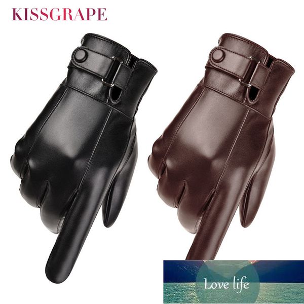 

men' winter warm fashion waterproof gloves men faux leather driving gloves thin leather gloves for touch screen brown guantes factory, Blue;gray