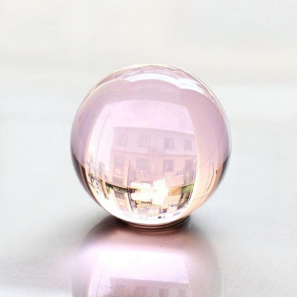

novelty items 40mm natural stone rose pink crystal healing ball magic quartz stones collection crafts decoration for pography n1q4