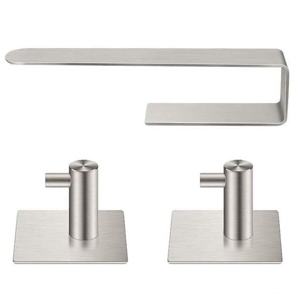 

hand towel holder/towel ring - wall-mounted solid bathroom hardware bar ,self adhesive stick on wall toilet paper holders