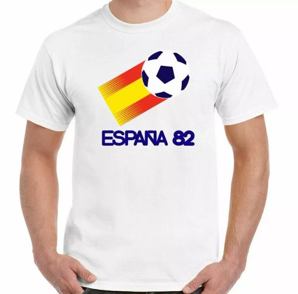

espaÃ±a 82 football mens retro world cup spain spanish jersey, White;black