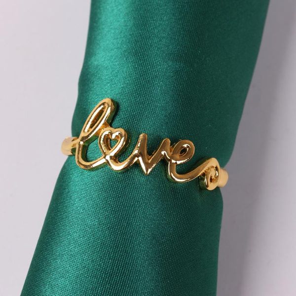 

/ pcs simple english letter love napkin ring rings