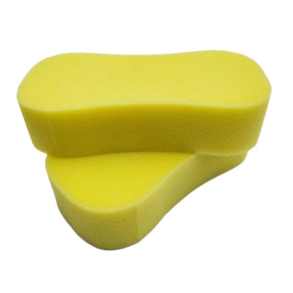 

car sponge wash extra large size washing cellulose super absorbent multi-use cleaning - yellow 2 packs