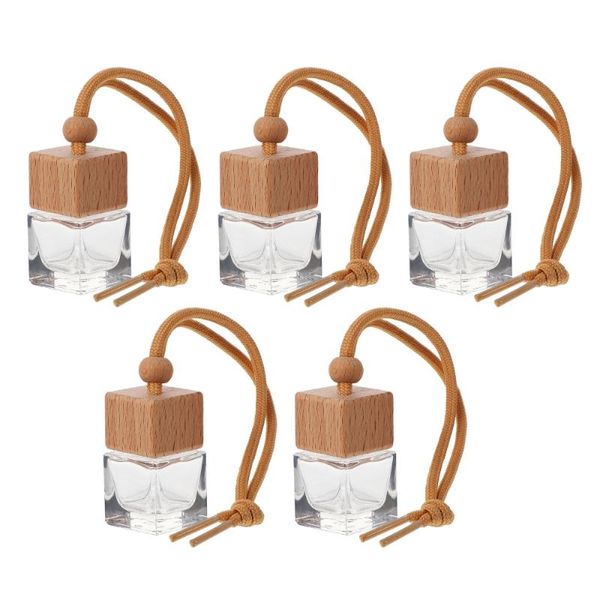 

5pcs refillable car perfume bottle empty hanging diffuse bottles air freshener