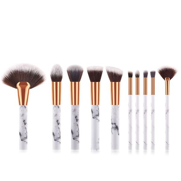 

10pcs/set professional makeup brushes portable face foundation eyes beauty pens brush cosmetic tool kit eyebrow tools & stencils