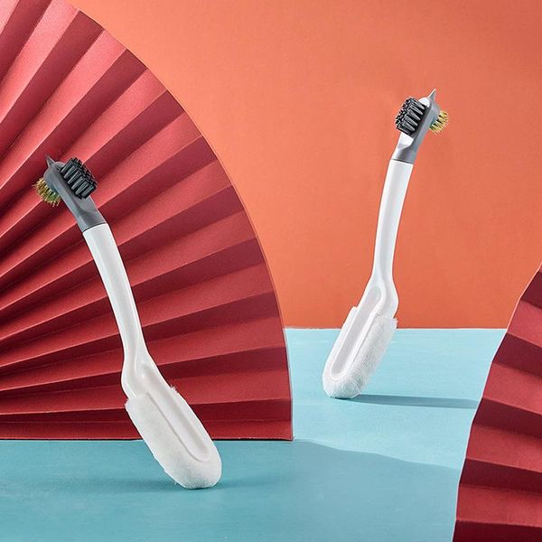 

clothing & wardrobe storage double head shoe brush portable shoes cleaning tools washing brushes long handle plastic multifunction household