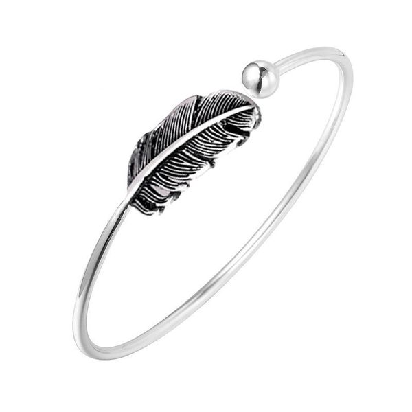 

beaded, strands feather opening bracelet women fashion temperament sweet gift, Black