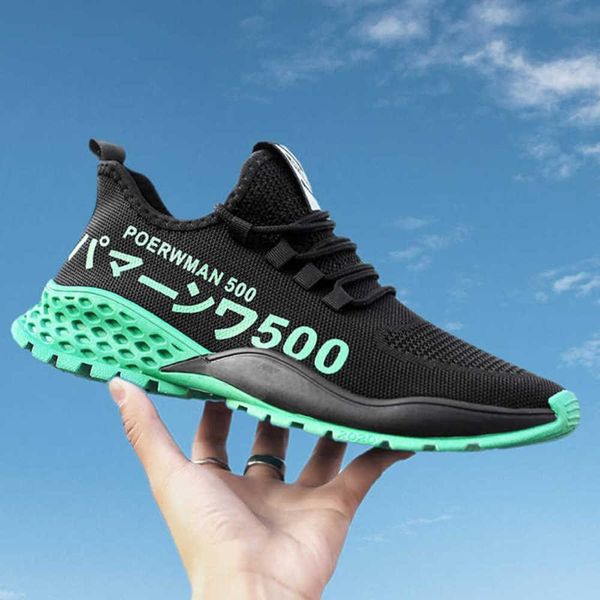 

Casual shoes 2021 men's fashion spring new Korean woven leisure sports 6ZRM, 500 beige