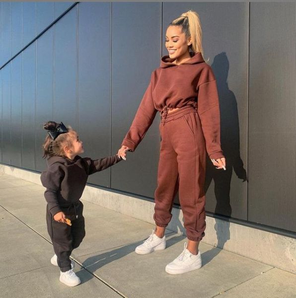 

women's two piece pants women sports 2pcs set sweatshirts pullover hoodies suit sweatpants trousers outfits solid casual tracksuit drop, White